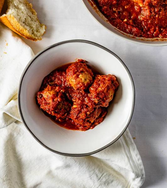 Turkey and Tomato Meatballs with Marinara